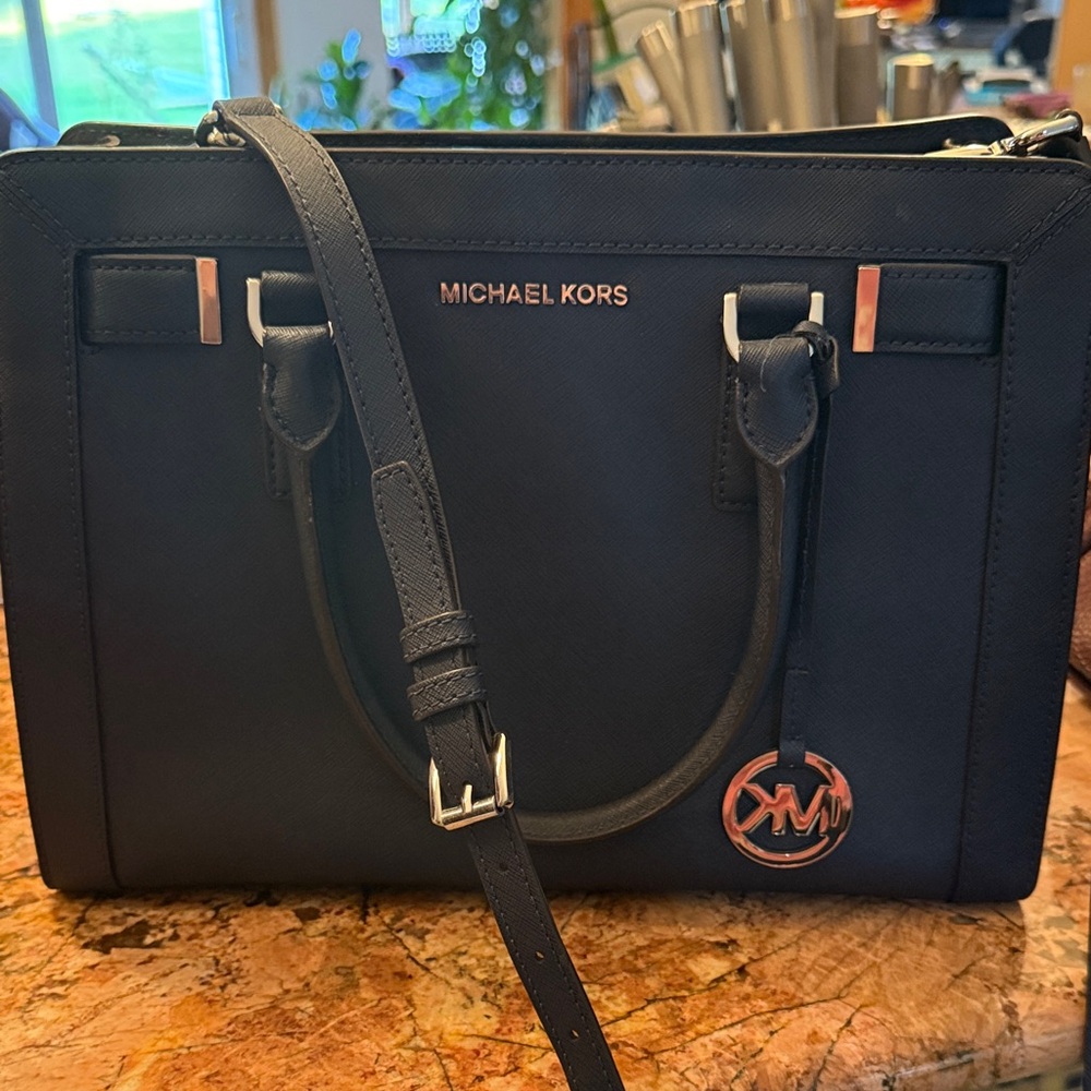 Michael Kors Navy Handbag